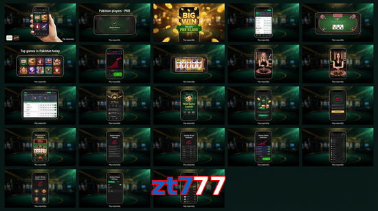 Main screen of Zt777 bet page for PK players